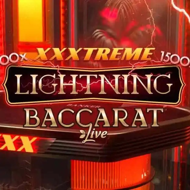 Official Live Dealer logo: XXXtreme Lightning Baccarat by Evolution at WishWin Casino